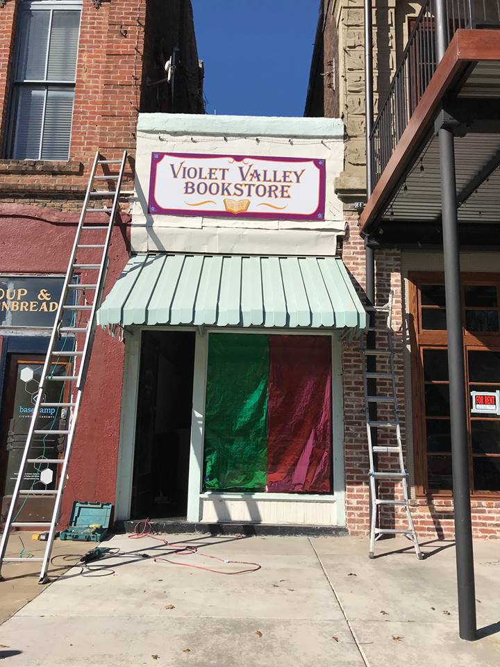 Violet Valley Bookstore storefront on Main Street